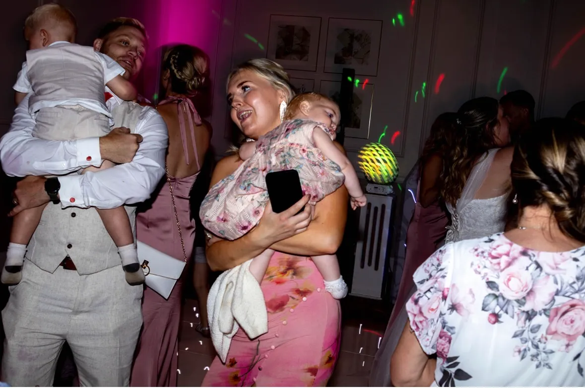 Evening wedding photograph by Josie Kavanagh, Cambridge wedding photographer